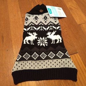 Frisco Fair Isle Moose Dog & Cat Sweater, X-Small